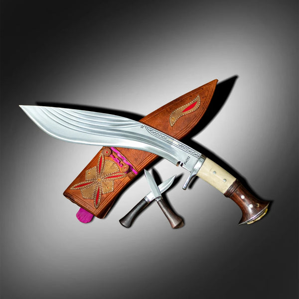 【manonfripes】manonmy Gurkha 13-Inch Gurkha Kukri Knife | 5-Chira Decorative Heritage | FWOSI