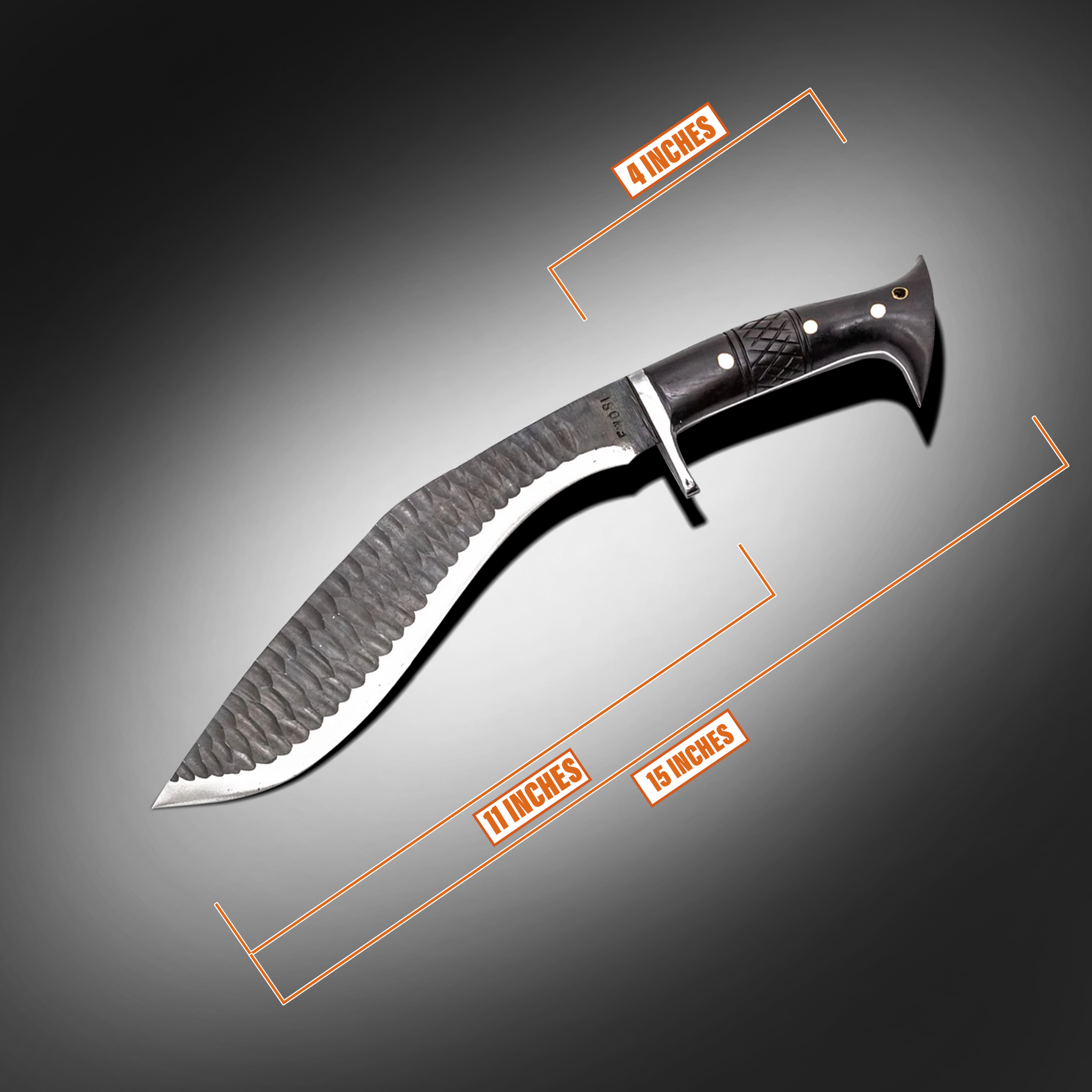 11-Inch Handmade Katley Hand forged Kukri Knife – Traditional Gurkha Kukri