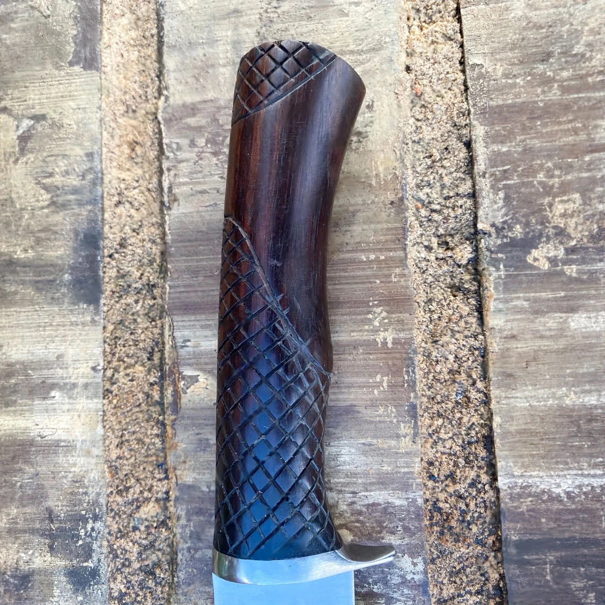 Handmade Pocketknife with Sheath, Small Bowie Knife Sharp