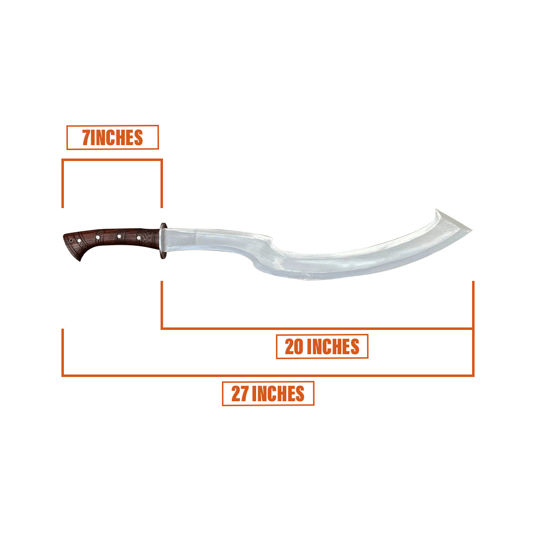20 inches Hand Forged Kopis sword | Truck Leaf spring | Decorative Collectible Display