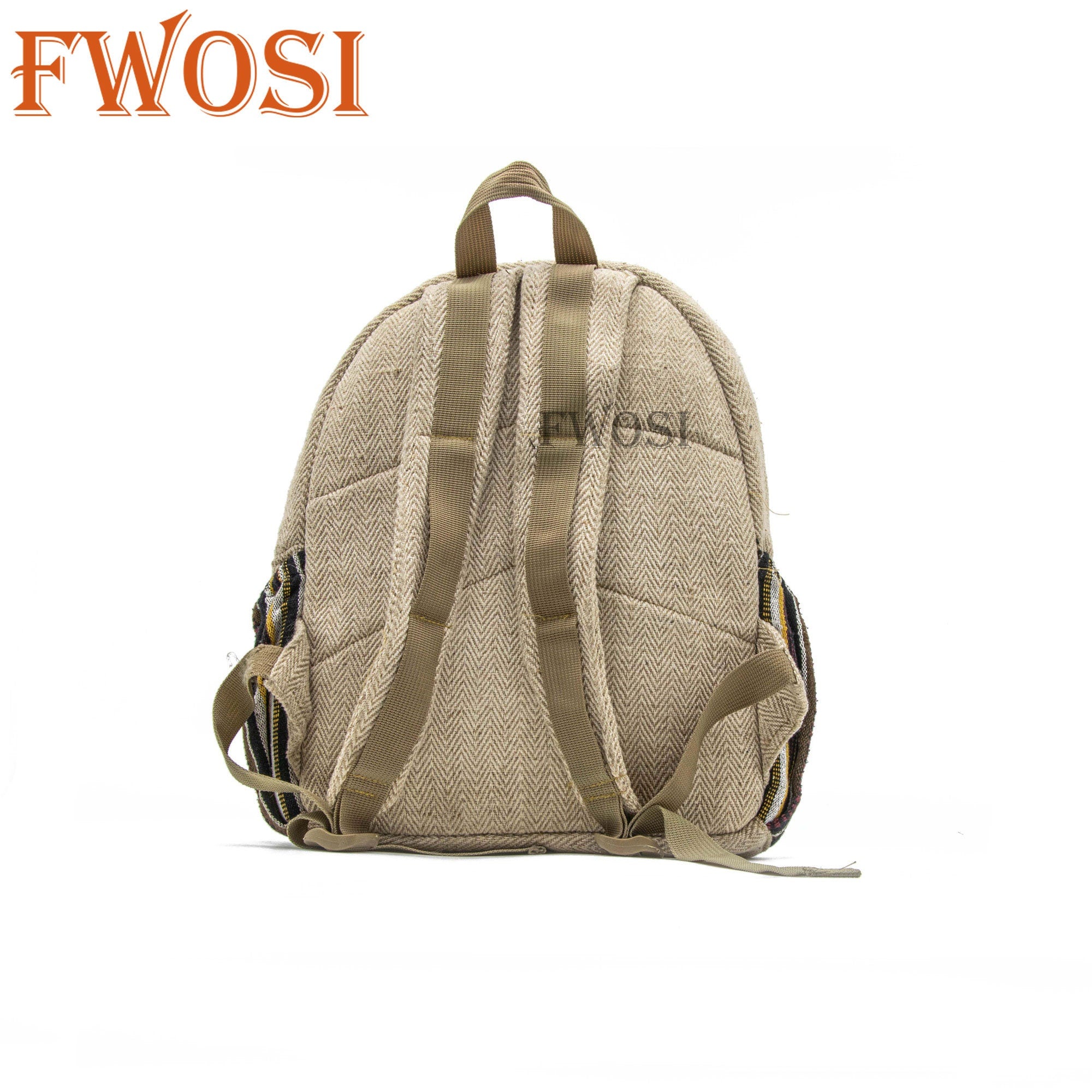 Hemp Laptop Backpack Everyday Bag - FWOSI
