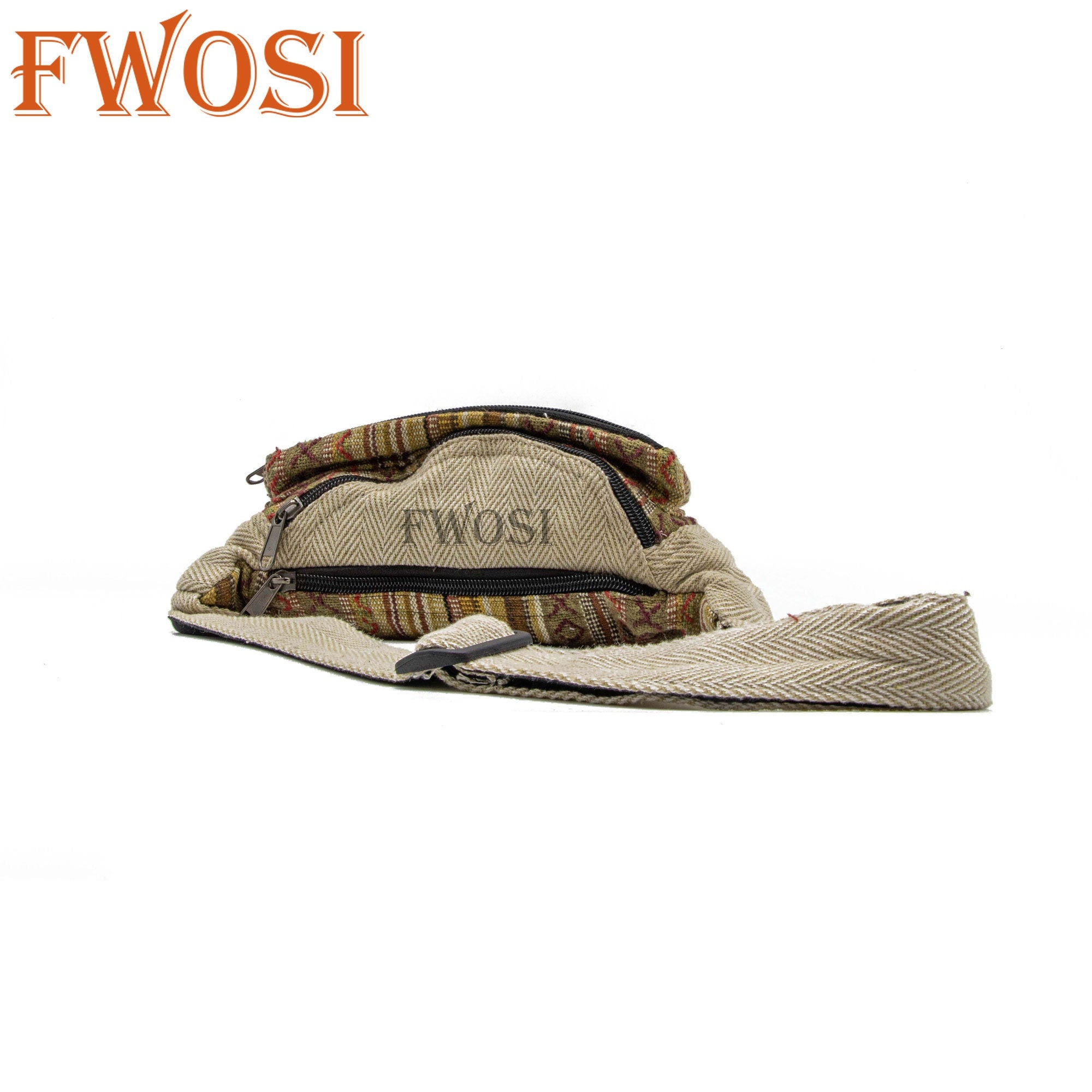 Hemp Hippie Fanny Pack Travel Bag - FWOSI