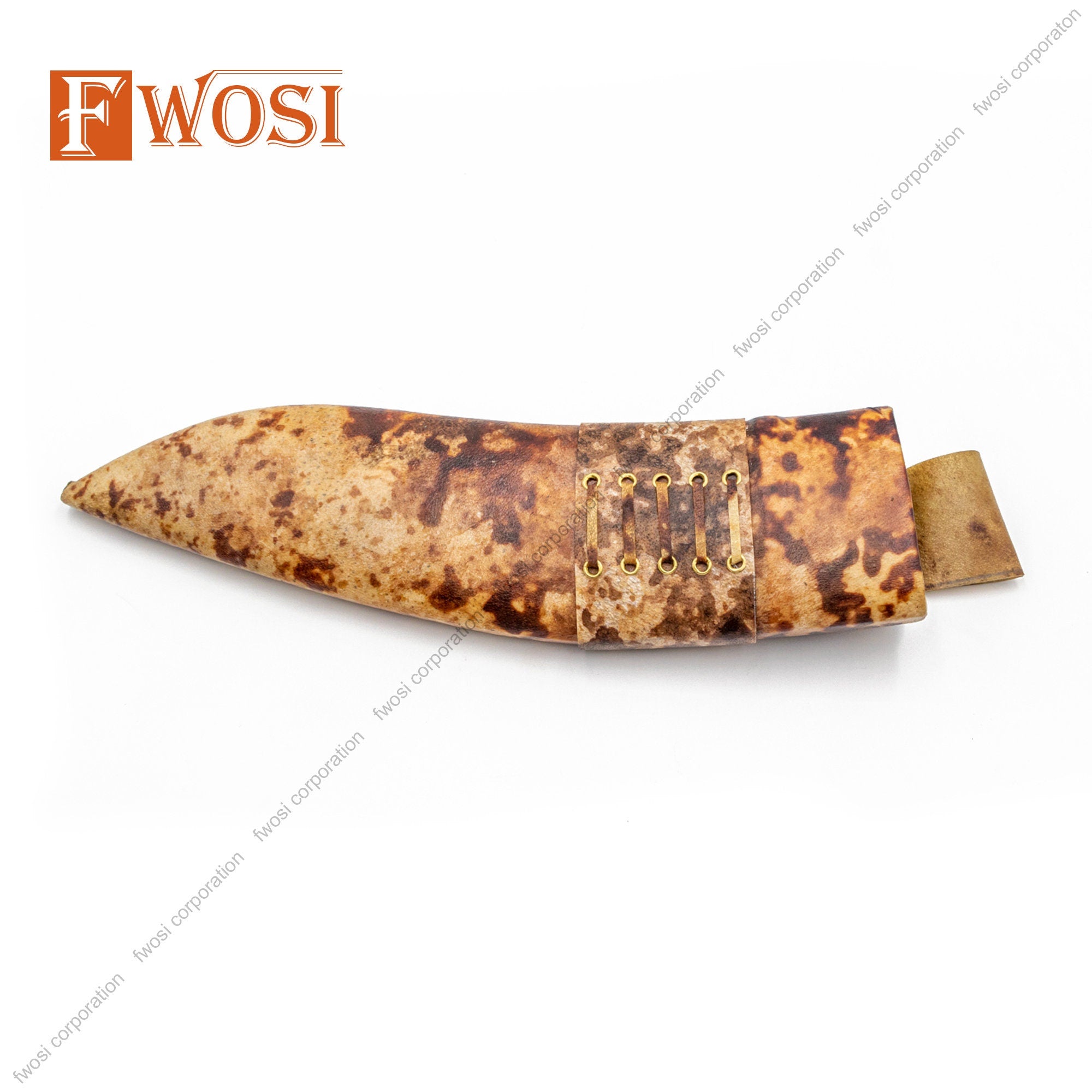 Authentic Gurkha Knife | 10 Inches American Eagle 1 Chira Leather Knife Sheath Wood 'The Survival Alive' Khukuri Knife - Handmade in Nepal - FWOSI