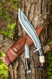 Gurkha Using Hunting Kukri Knife | Full Tang kukri knife with sheath | Sharp Forest Knives For Hunting And Camping, kukri,sword manufacturer - FWOSI