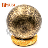 10 Inch Full Moon Tibetan Antique Meditation Ring Healing Bowl