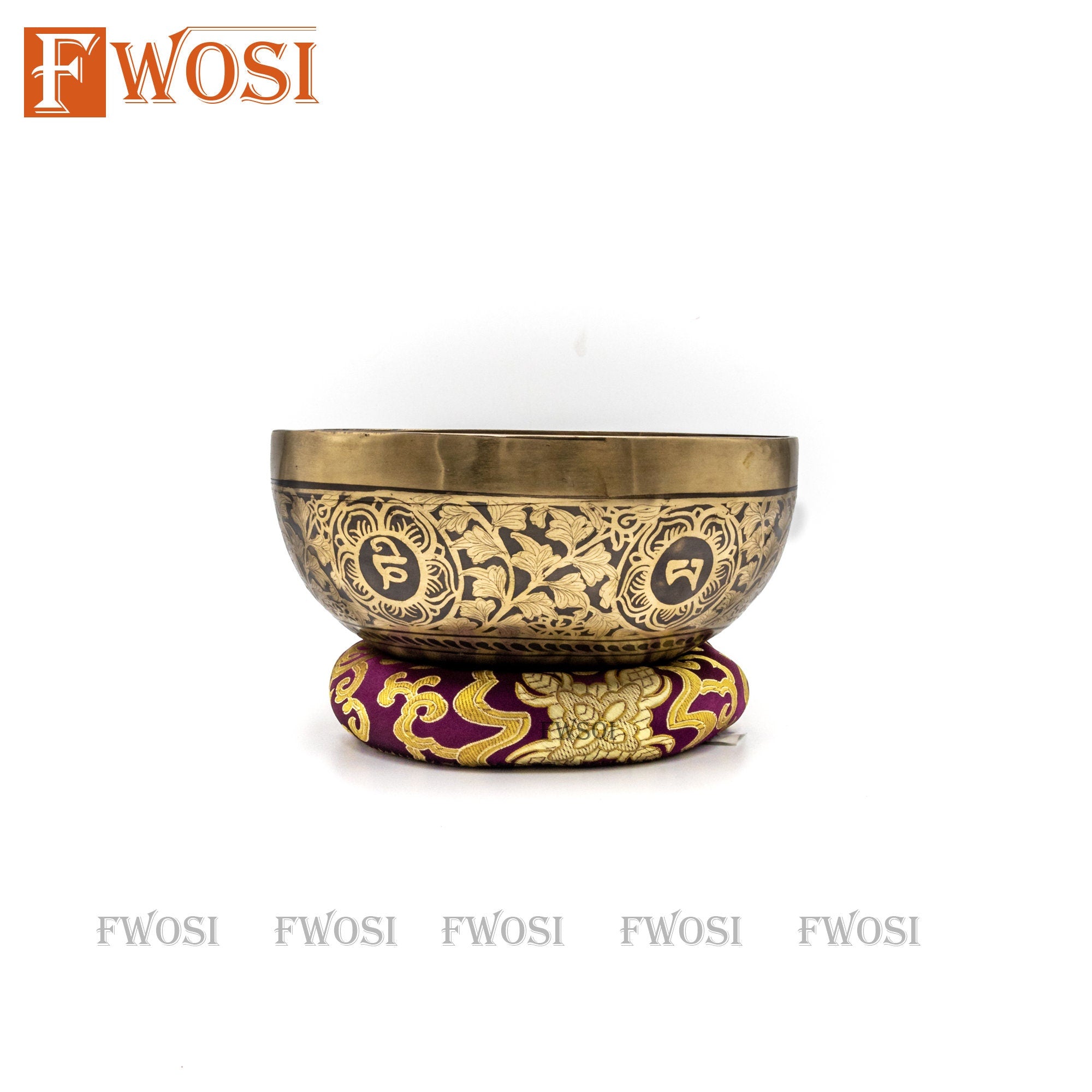 10 Inch Buddha Art Tibetan Singing Bowl Set