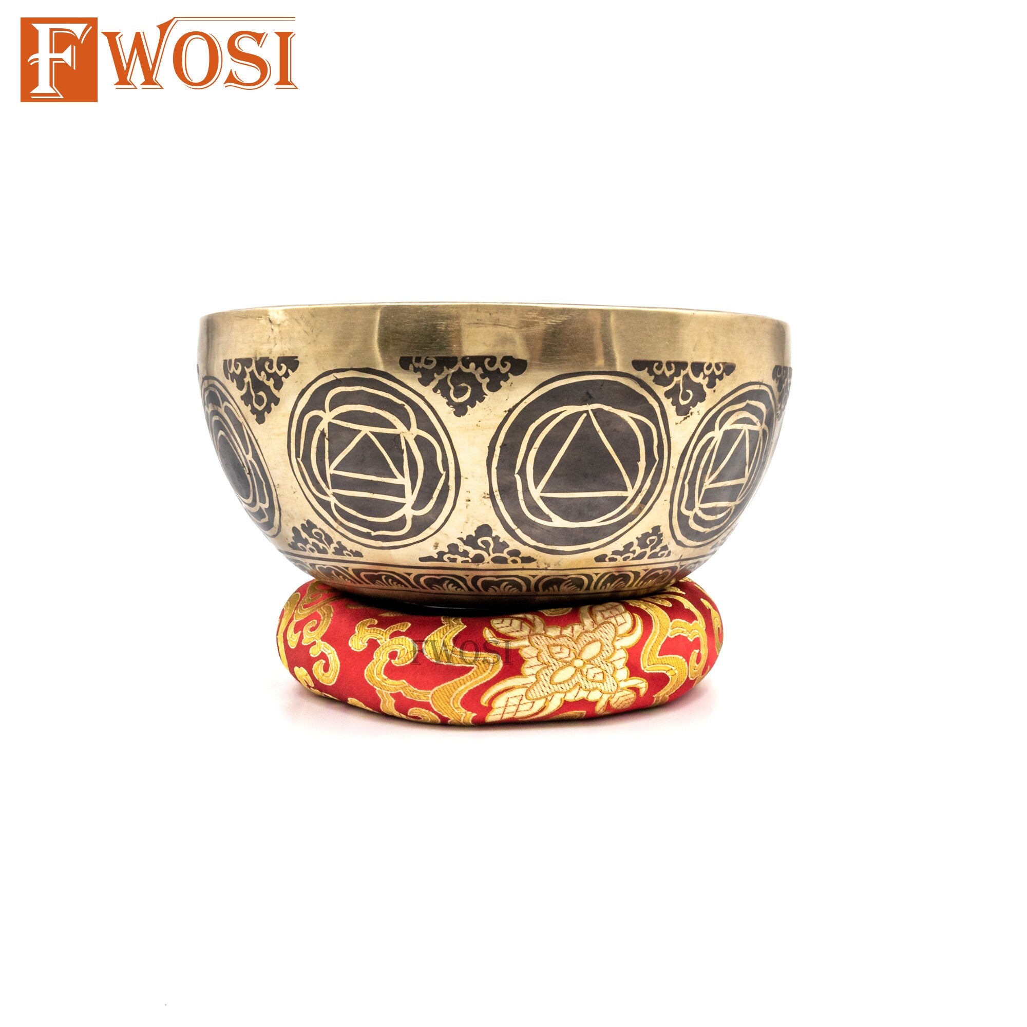 10 Inch Ganesh Carving Tibetan Singing Bowl Mallet