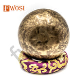 8.5 Inch Full Moon Tibetan Singing Bowl Set | Antique Meditation Ring Sound Bowl for Yoga Chakra Healing