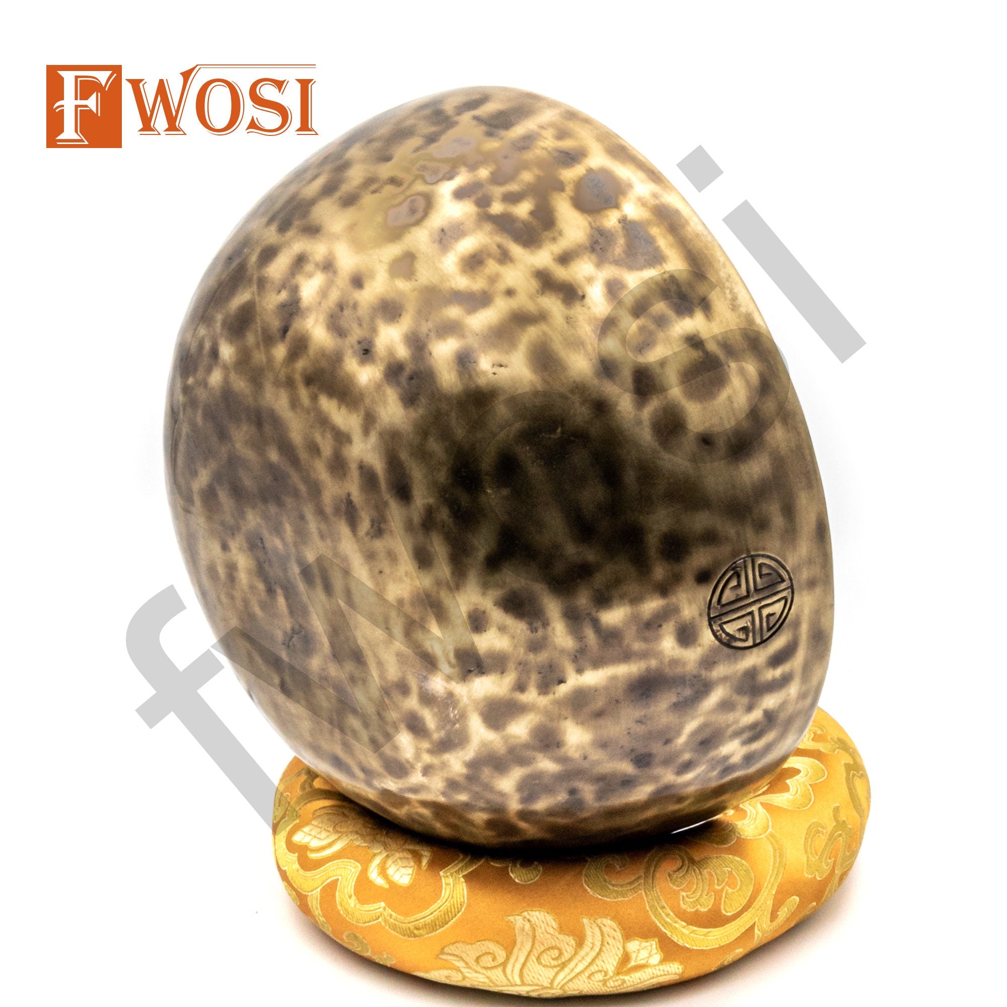 10 Inch Full Moon Tibetan Antique Meditation Ring Healing Bowl