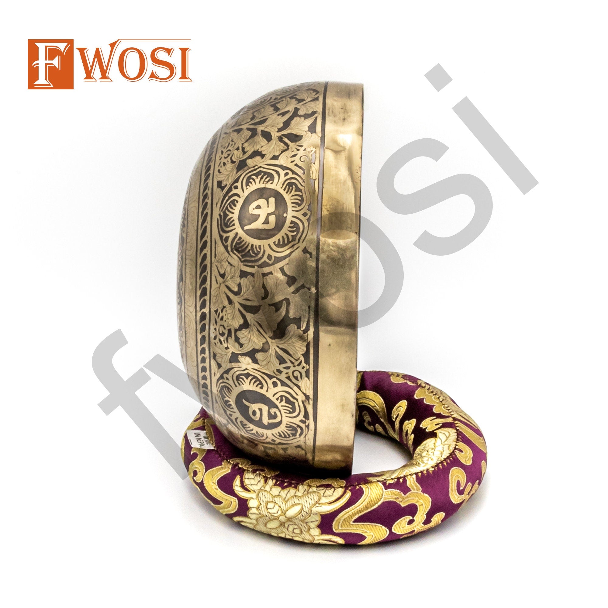 10 Inch Buddha Art Tibetan Singing Bowl Set