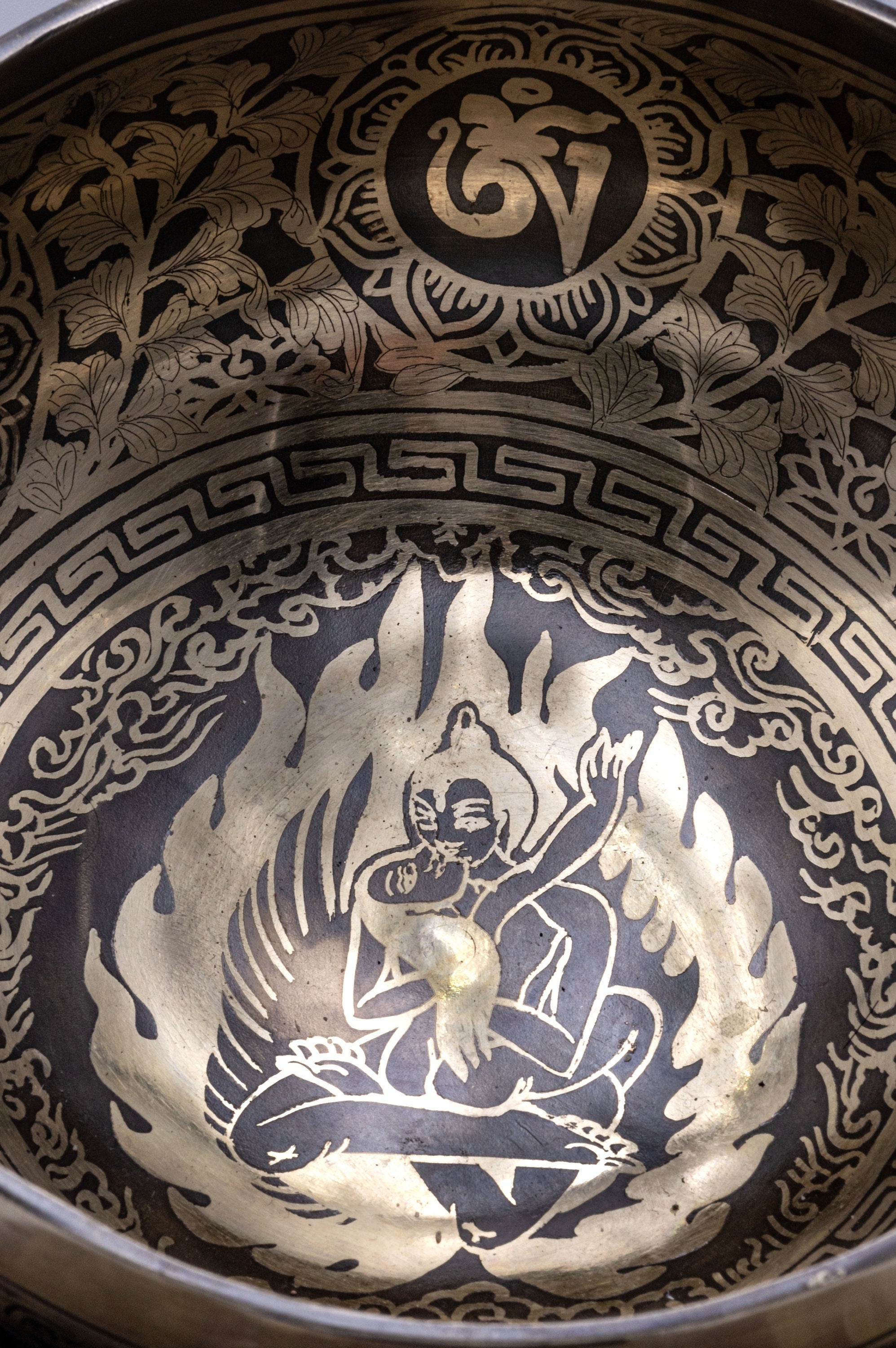10 Inch Buddha Art Tibetan Singing Bowl Set