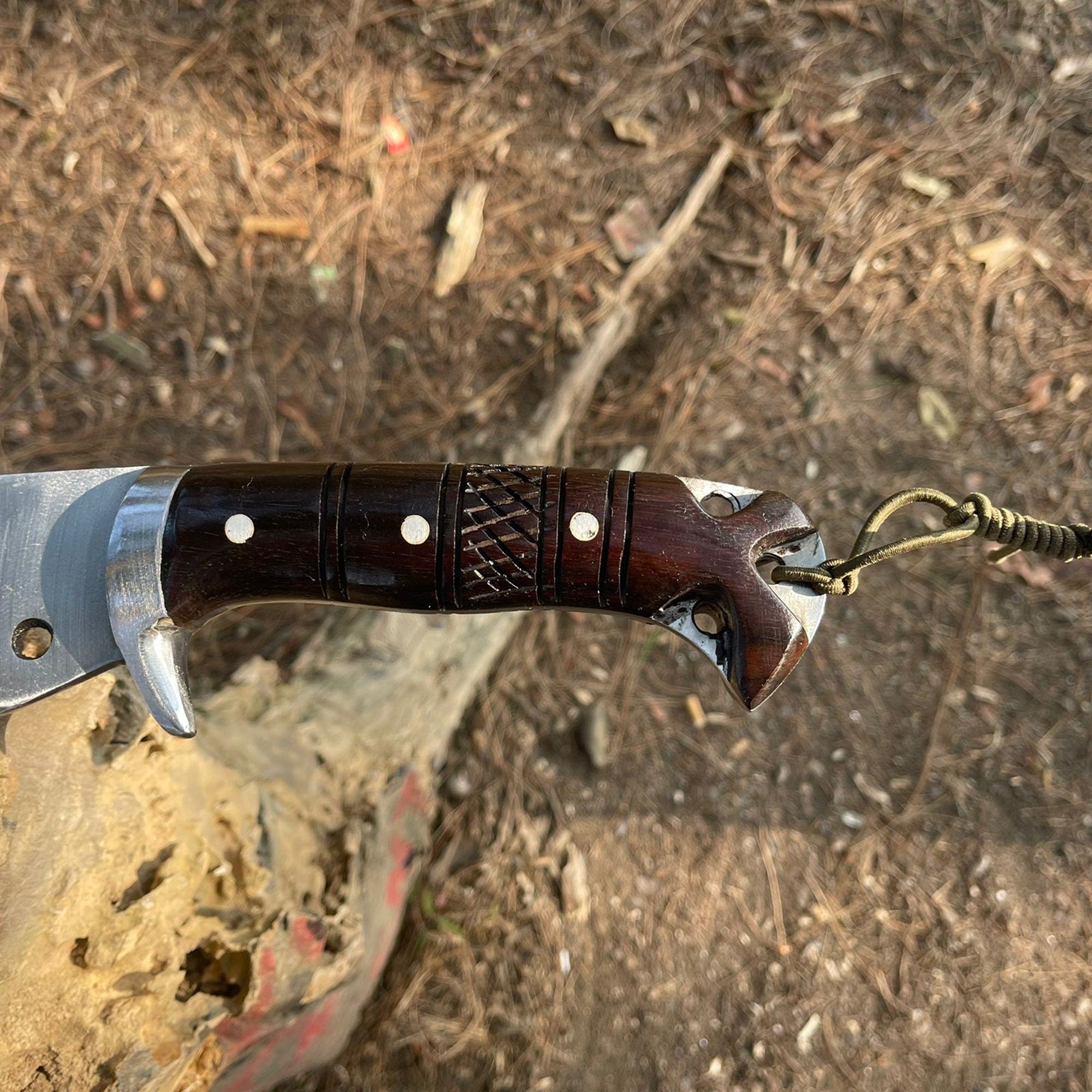 18.5 Inch Hand forged Survival Machete Knife -  Carbon Steel Machete - Outdoor Purpose