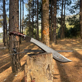 18.5 Inch Hand forged Survival Machete Knife -  Carbon Steel Machete - Outdoor Purpose