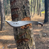 18.5 Inch Hand forged Survival Machete Knife -  Carbon Steel Machete - Outdoor Purpose