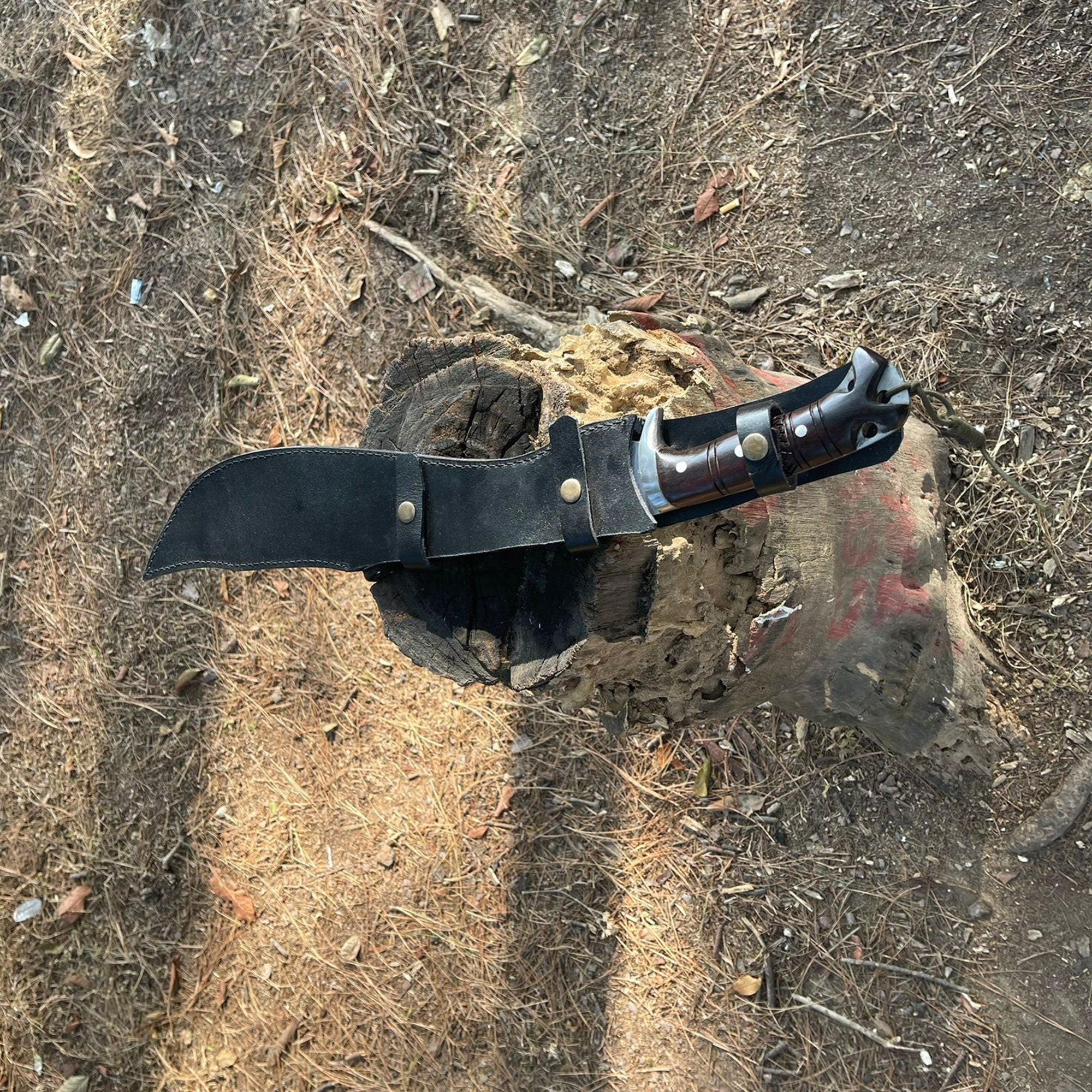 18.5 Inch Hand forged Survival Machete Knife -  Carbon Steel Machete - Outdoor Purpose