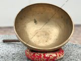 12 Inch Antique Tibetan Singing Bowl with Mallet | Meditation Bowl | Chakra Bowl | Yoga Singing Bowl | Mental Health Gift | Self-Care Gift - FWOSI