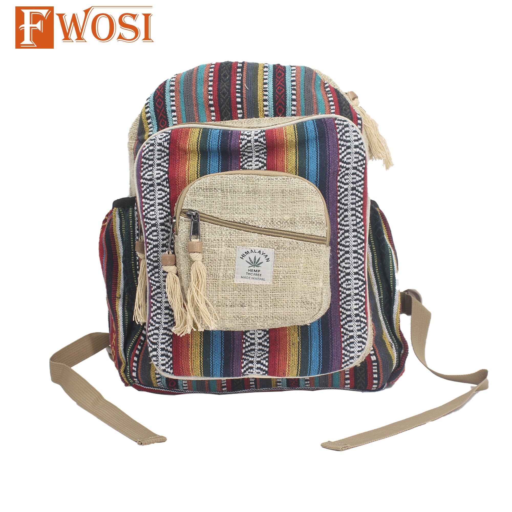 Hemp Hippie Hiking Backpack -FWOSI