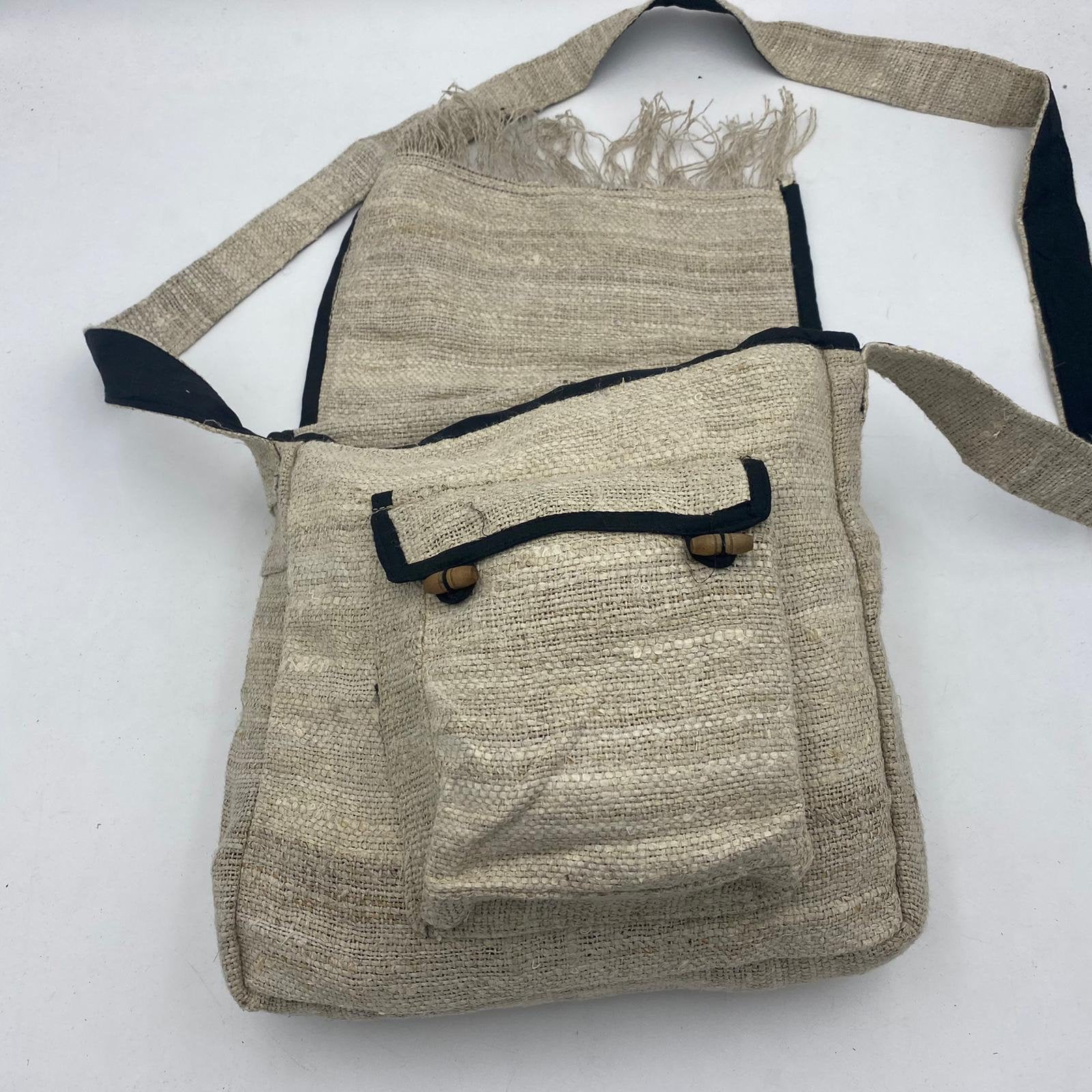 Canvas Hemp Messenger Bag - FWOSI