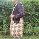 Unisex Cotton Patchwork Shoulder Bag - FWOSI