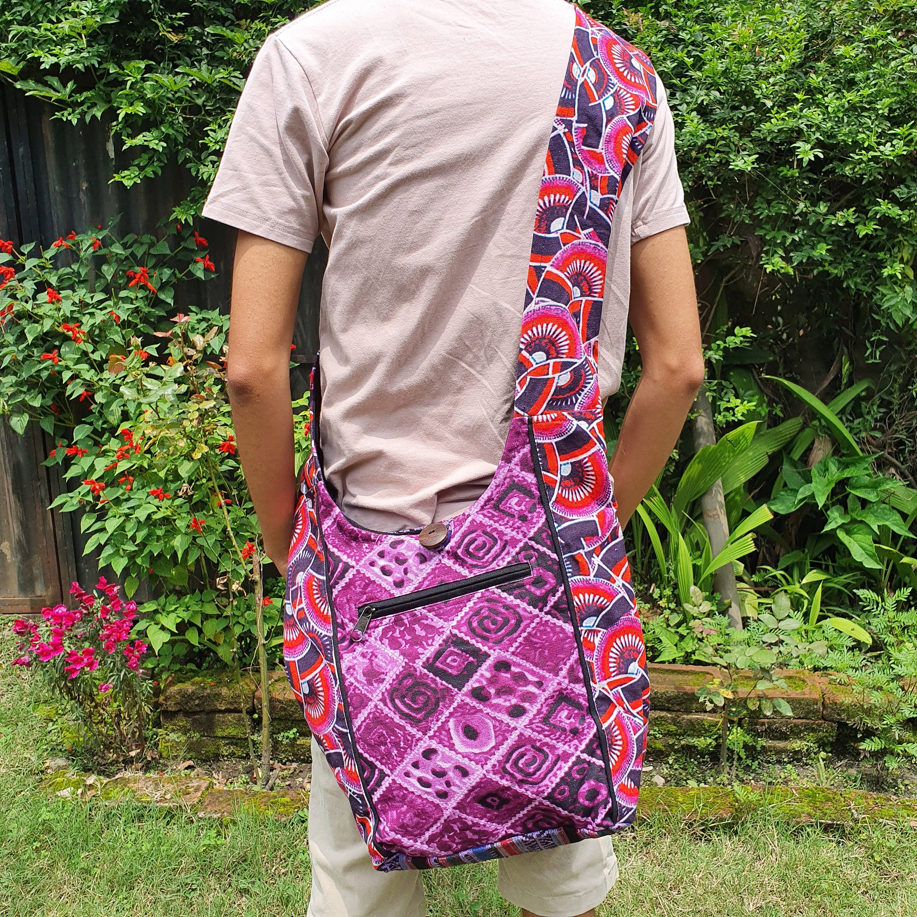 Gheri Stripe Cotton Shoulder Bag - FWOSI