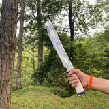 14.5 Inch Hand Forged Machete Kukri Knife | Handmade Tactical Machete Knife | Fixed Blade Gurkha Knife | Ready To Use Kukri Blade