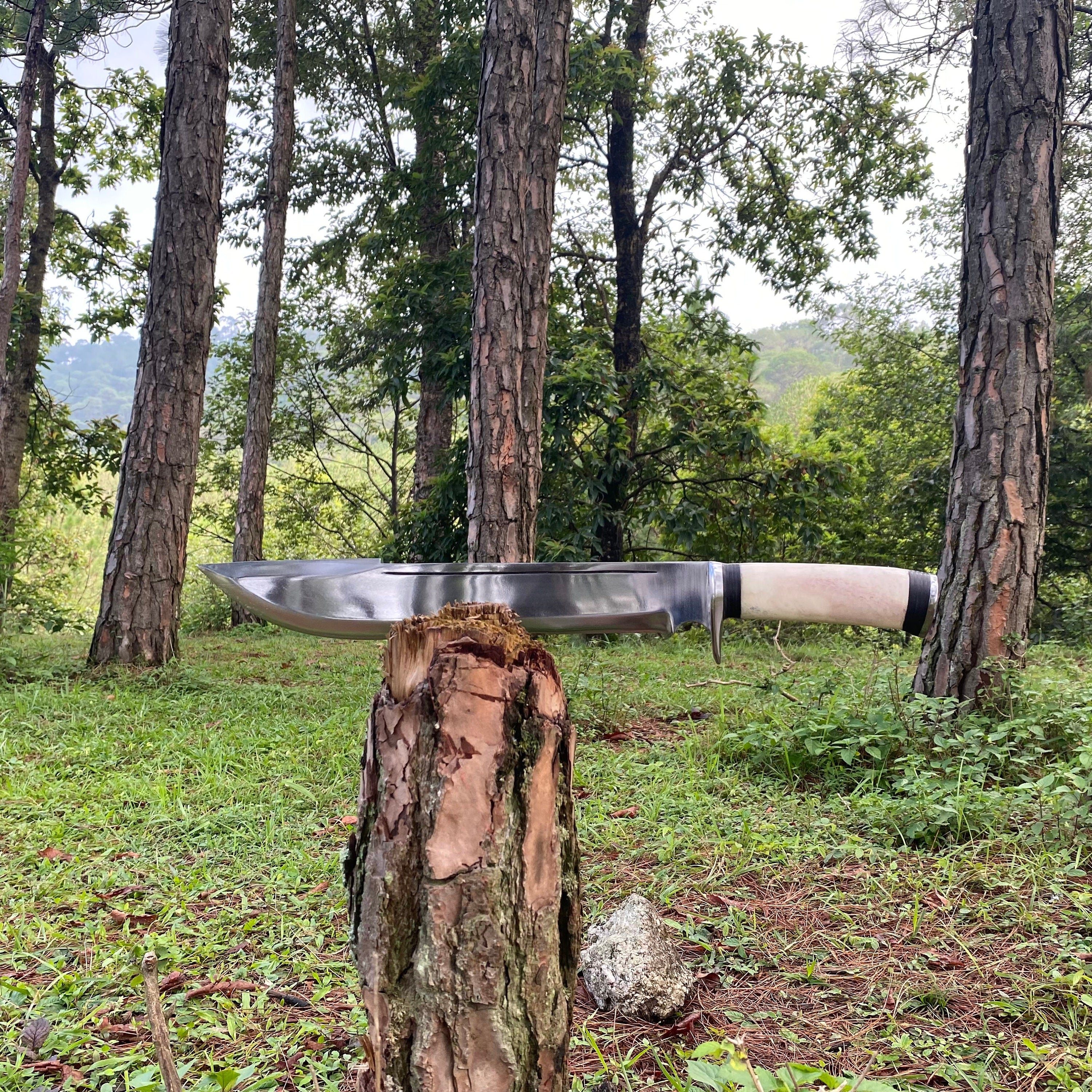 14.5 Inch Hand Forged Machete Kukri Knife | Handmade Tactical Machete Knife | Fixed Blade Gurkha Knife | Ready To Use Kukri Blade