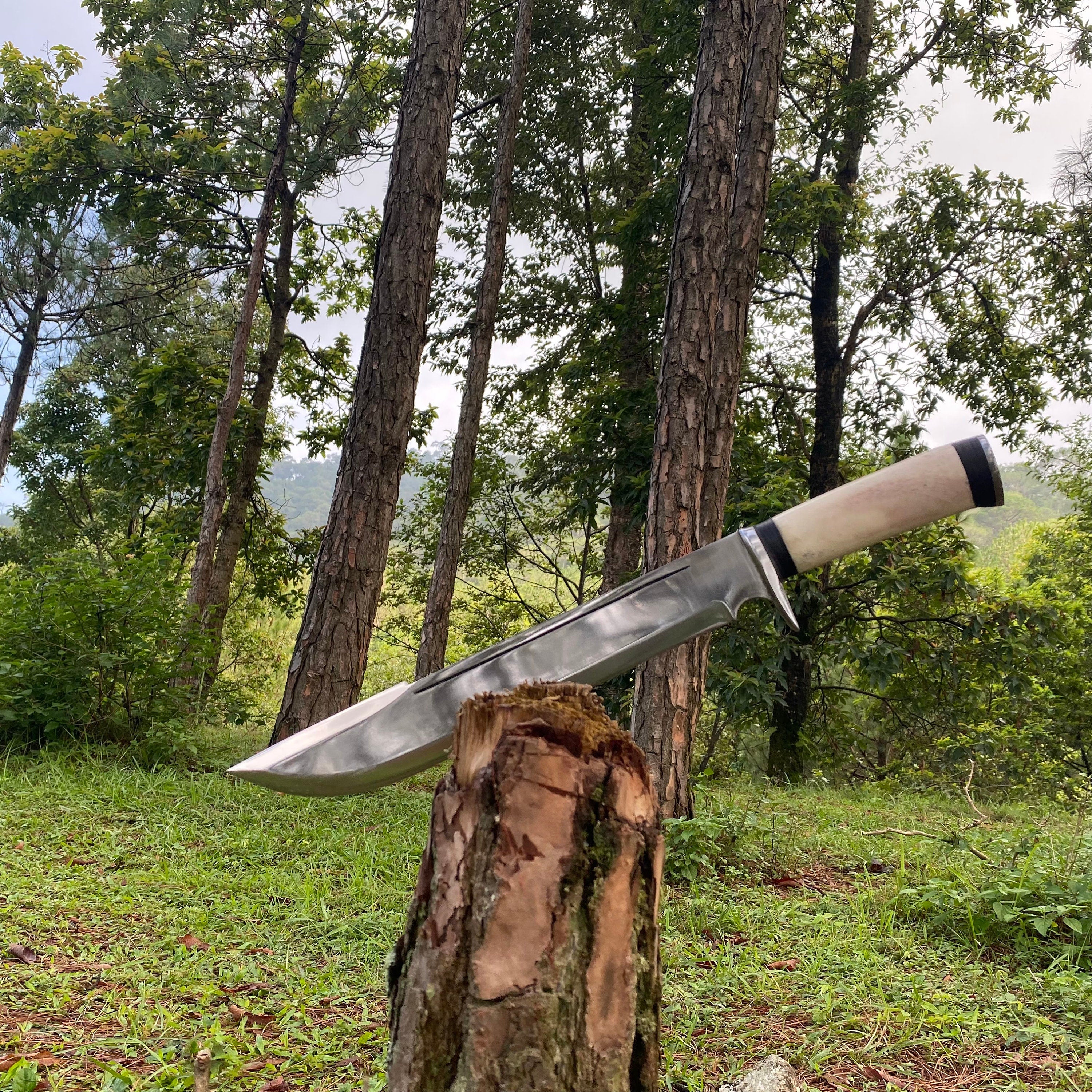14.5 Inch Hand Forged Machete Kukri Knife | Handmade Tactical Machete Knife | Fixed Blade Gurkha Knife | Ready To Use Kukri Blade