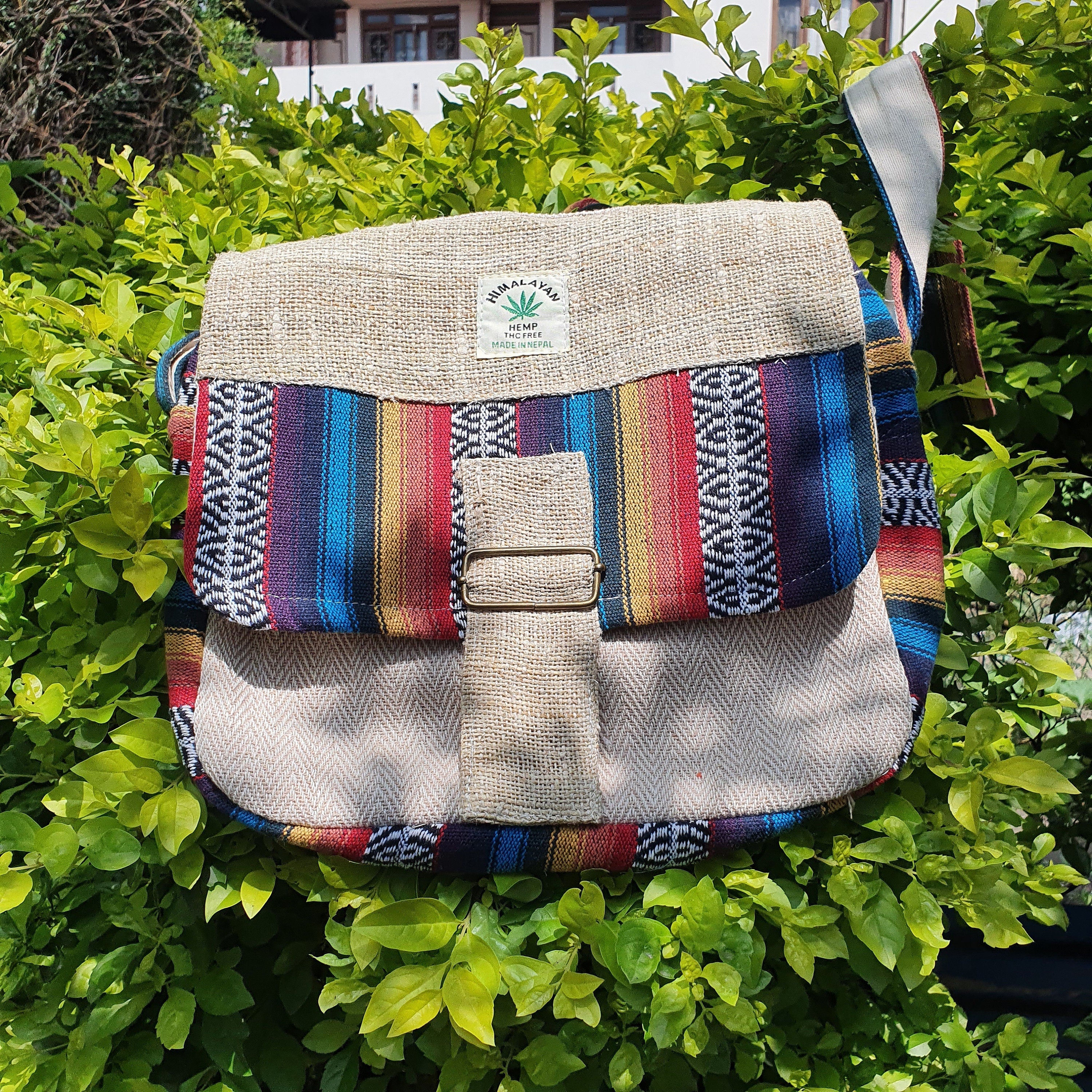 Hemp Hippie Crossbody Messenger Bag - FWOSI