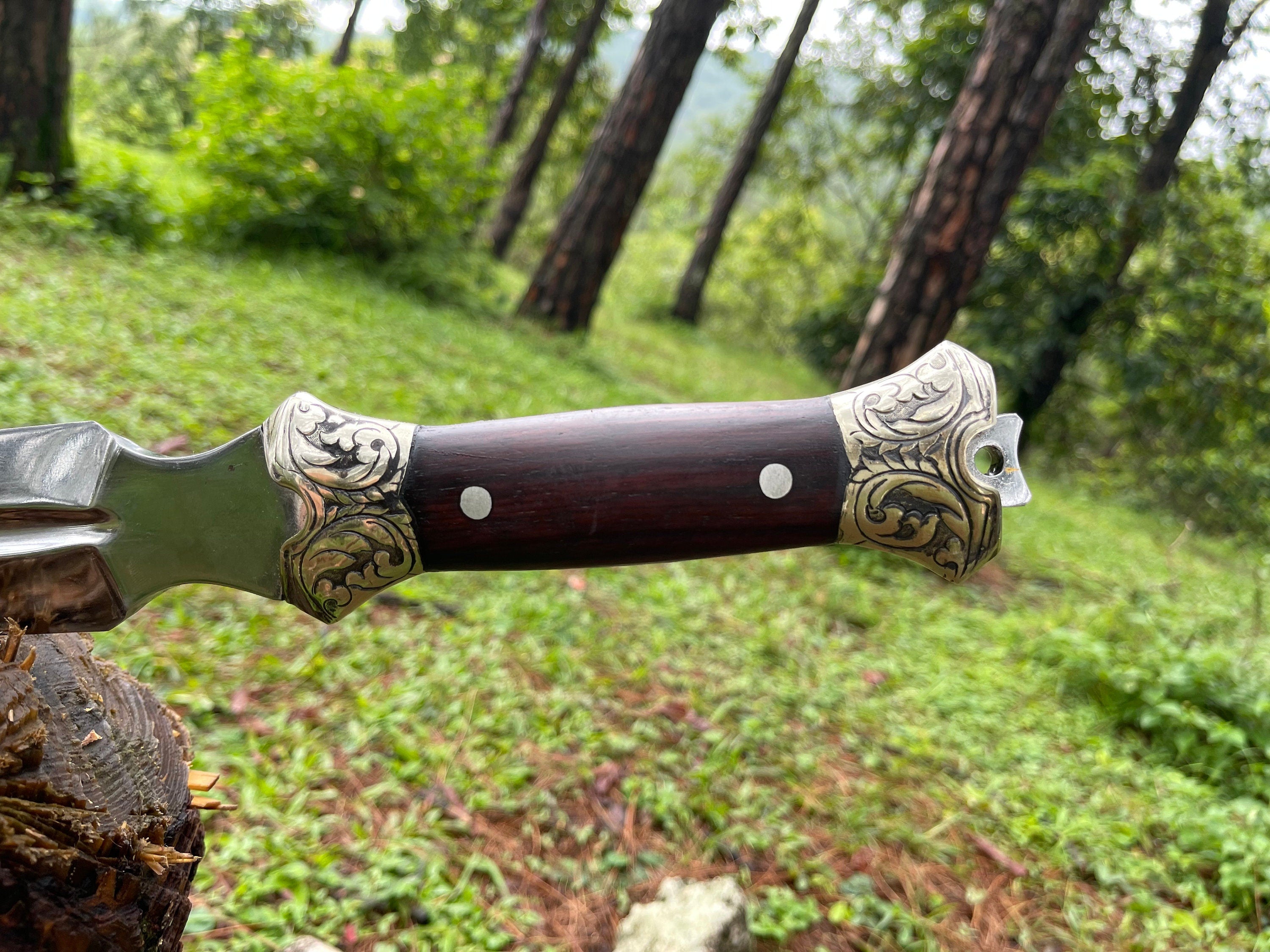 10 Inch Digger knife| Balance oil tempered Knife | Ready to use hand forged knives/Knife | Fixed blade Full Tang Knife