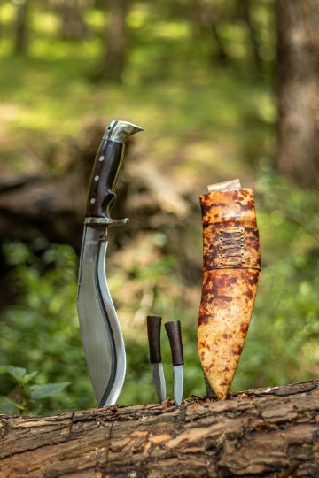 10 Inches Authentic Gurkha Knife | Leather Sheath
