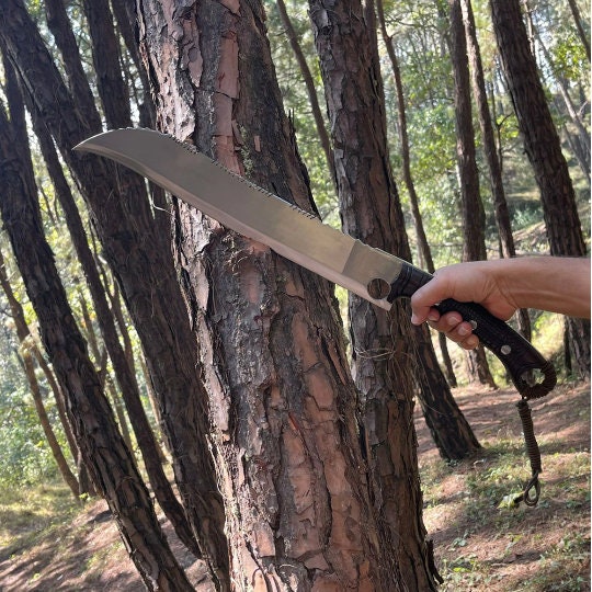 15.5 Inch Hand-Forged Seax Knife Machete Replica | Decorative Collectible Display