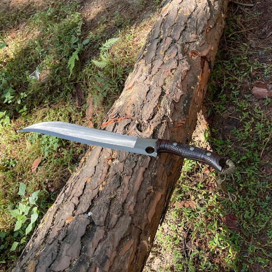 15.5 Inch Hand-Forged Seax Knife Machete Replica | Decorative Collectible Display