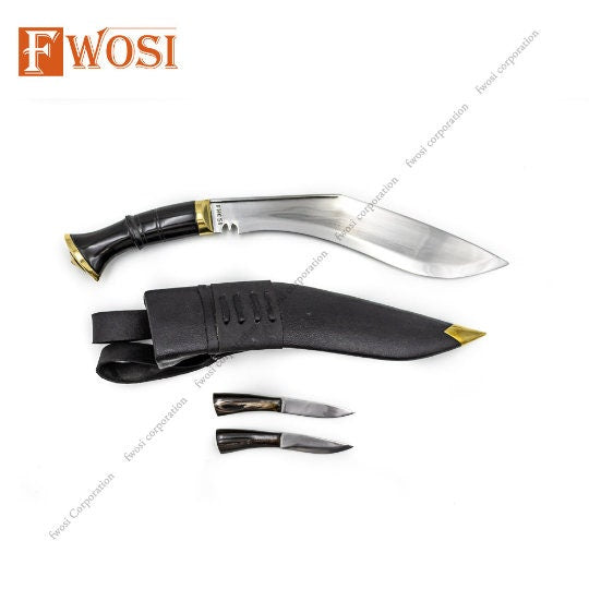 Handmade Nepalese Kukri Machete | Decorative Collectible with Leather Sheath