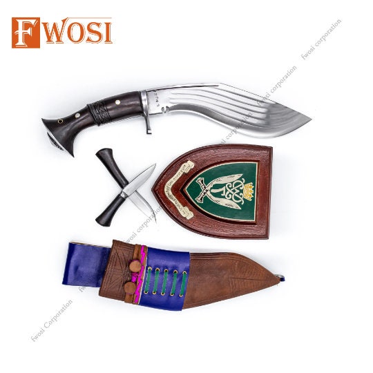 10 Inches 5 Fuller Full Tang Hand Forged Custom Gurkha Kukri