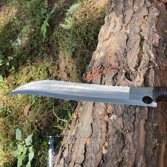 15.5 Inch Hand-Forged Seax Knife Machete Replica | Decorative Collectible Display