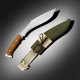 11-Inch Afghan Kukri - Hand-Forged Full-Tang Decorative Heritage Collectible Knife - FWOSI