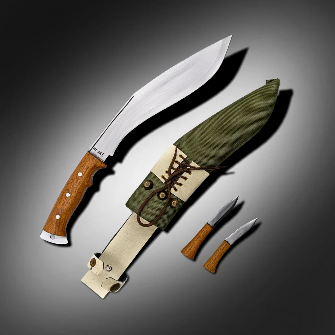 11-Inch Afghan Kukri - Hand-Forged Full-Tang Decorative Heritage Collectible Knife - FWOSI