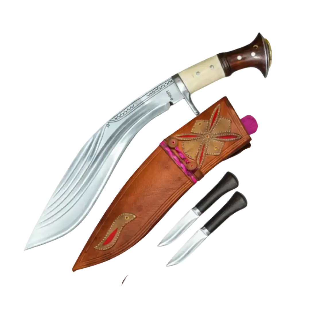 13-Inch Hand-Forged Kukri | 5-Chira Decorative Heritage Collectible - FWOSI