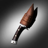13-Inch Handmade Gurkha Kukri Knife with Leather Sheath | Collectible & Gift - FWOSI