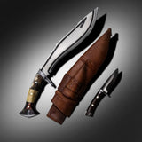 13-Inch Handmade Gurkha Kukri Knife with Leather Sheath | Collectible & Gift - FWOSI