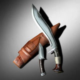 13-Inch Handmade Gurkha Kukri Knife with Leather Sheath | Collectible & Gift - FWOSI