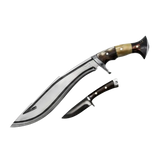 13-Inch Handmade Gurkha Kukri Knife with Leather Sheath | Collectible & Gift - FWOSI