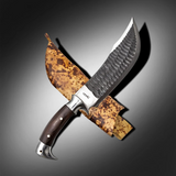 Hand Forged Cleaver Knife with Leather Knife Sheath - Premium Kitchen Tool - FWOSI