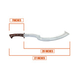 20 Inches Hand Forged Kopis Sword | Truck Leaf Spring | Decorative Collectible Display - FWOSI