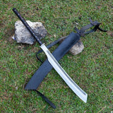 22 Inch Ancient Chinese Knife Da Dao Big Sword with Leather Sheath - FWOSI