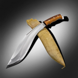 13 Inch Hand Forged Afghan Kukri Knife With Leather Sheath