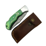 3 Inches Forest Ridge Damascus Folding Knife for Outdoor Use - FWOSI