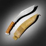 13 Inch Hand Forged Afghan Kukri Knife With Leather Sheath