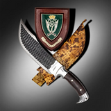 Hand Forged Cleaver Knife with Leather Knife Sheath - Premium Kitchen Tool - FWOSI
