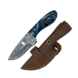 4 Inch Damascus Fixed Blade Knife - Maelstrom Scout for Survival - FWOSI